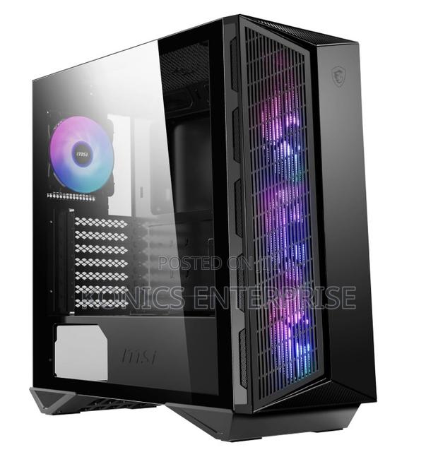Msi MPG Gungnir 111r Mid Tower Gaming Pc Case - Black, Tempered Glass