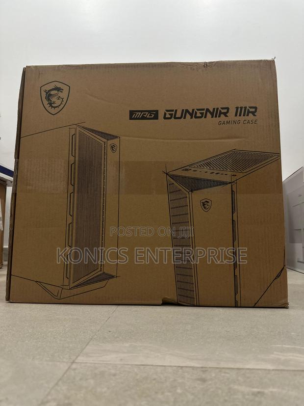 Msi MPG Gungnir 111r Mid Tower Gaming Pc Case - Black, Tempered Glass photo 2