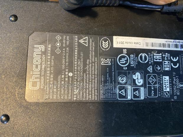 Msi Adapter/Charger 19.5v=9.23a,180w Chicony photo 4