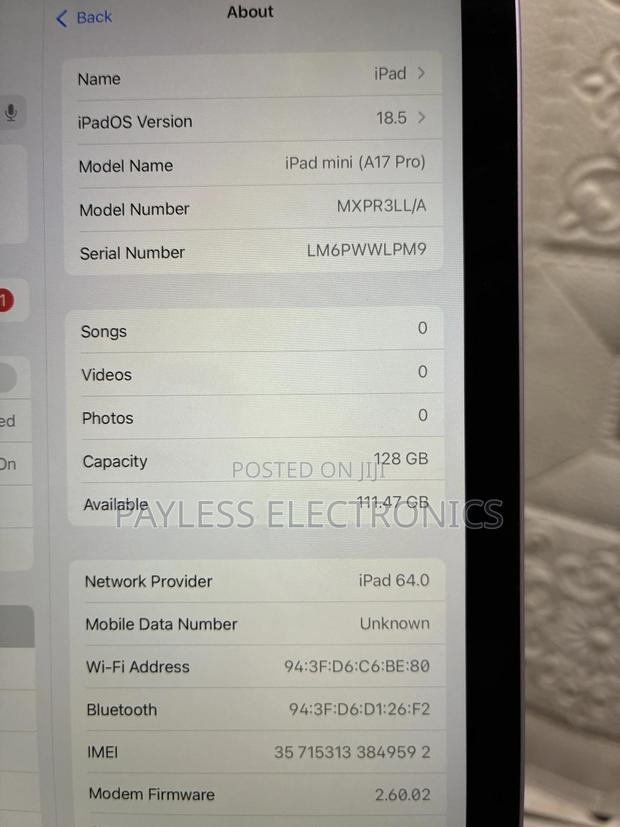 Apple iPad mini 7 128 GB Blue photo 6