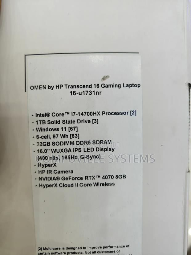 New Laptop HP Omen 16 32GB Intel Core I7 SSD 1T · Photo 3