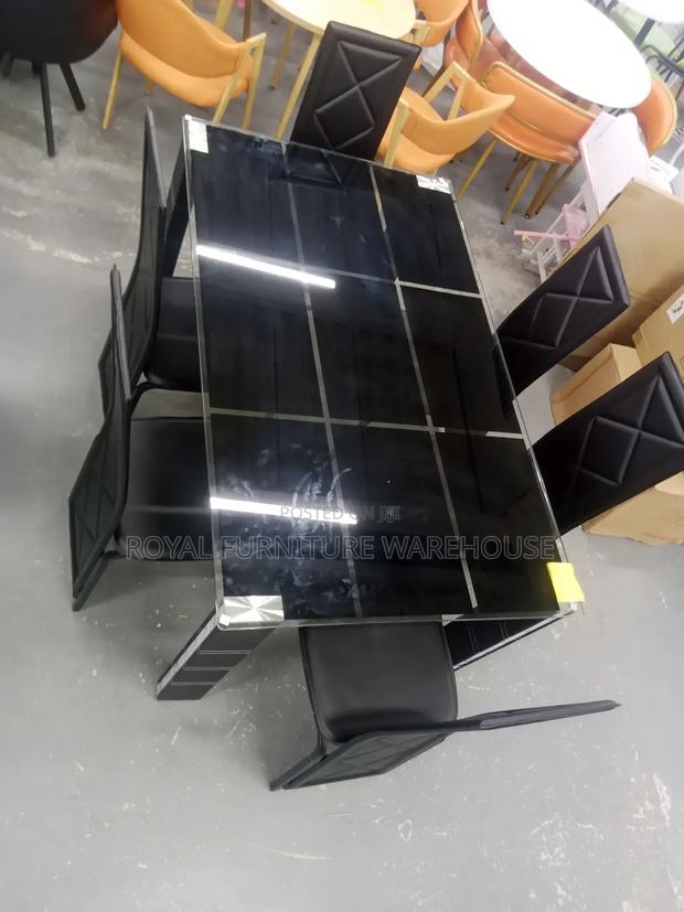 Heavy Black Tempered Glass Dining Set · Photo 3