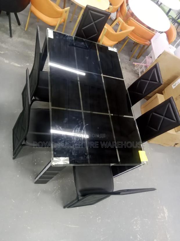 Heavy Black Tempered Glass Dining Set · Photo 4