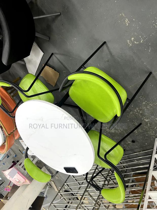 Green and White Combination Dining Set · Photo 3