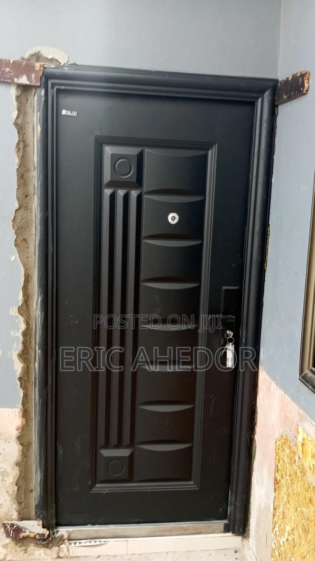 Black Sed Beautiful Full Metal Security Door and Accessories