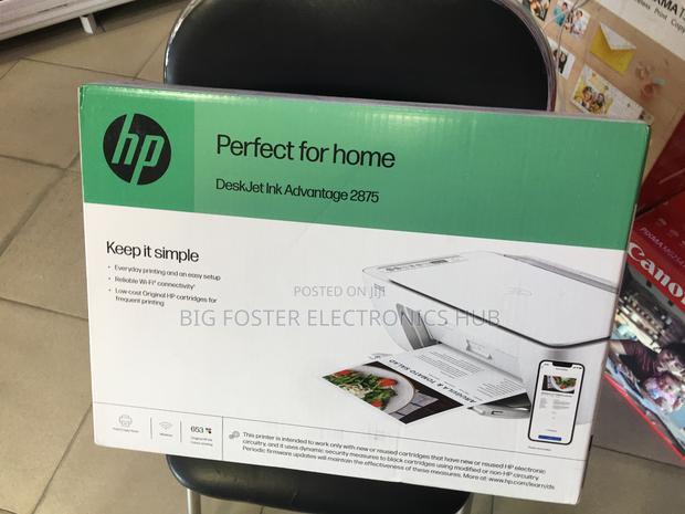 Hp ~Deskjet Ink Advantage 2875 Color|Wireless|Print|Scan|Copy|