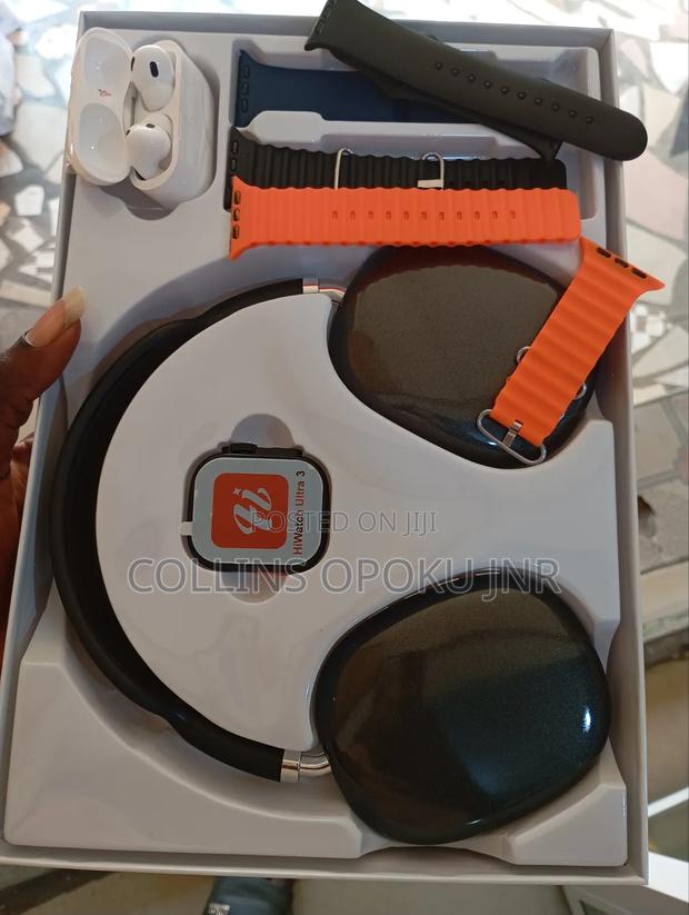 MVP -280 Smartwatch, Consist of P9 Head Set, Airpod, 4 Straps - Black · Photo 4