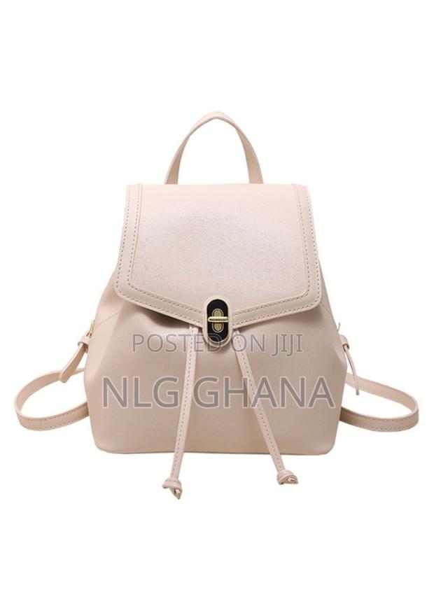 Solid Color Pu Leather Small Backpack Drawstring Women Tote. Tvx25535 · Photo 2