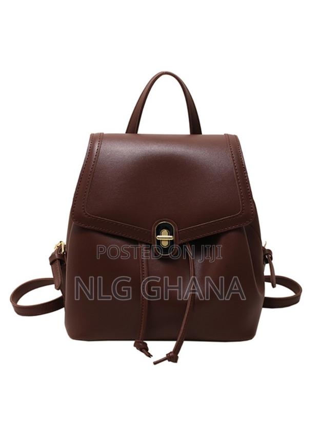 Solid Color Pu Leather Small Backpack Drawstring Women Tote. Tvx25535 · Photo 4