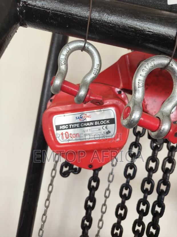 Hs-c 10 Ton 6m Chain Block | Manganese Steel Alloy Heavy Duty Lift