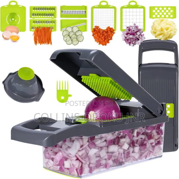 Vegetable Slicer 16pcs Hand Operated Vegetable Slicer, Veggie Chopper photo 3