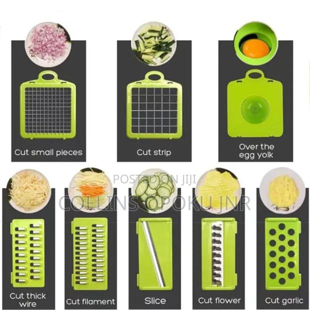 Vegetable Slicer 16pcs Hand Operated Vegetable Slicer, Veggie Chopper photo 7