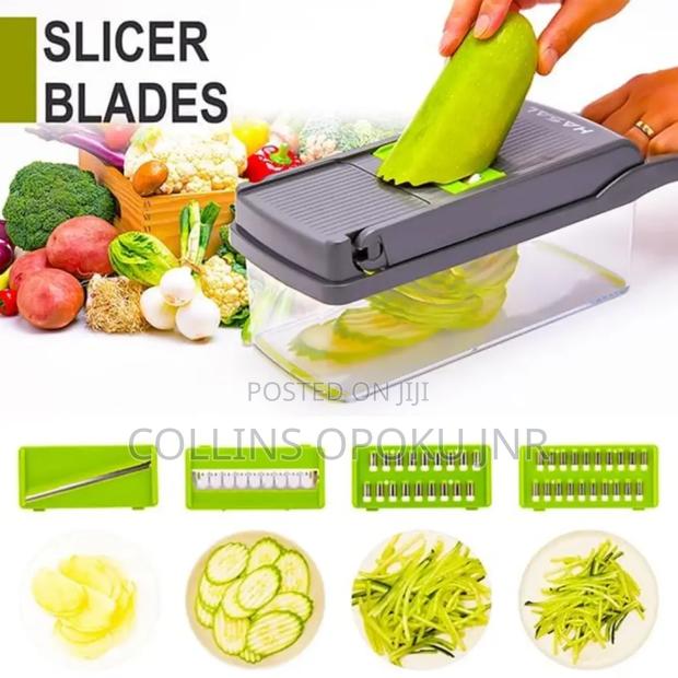 Vegetable Slicer 16pcs Hand Operated Vegetable Slicer, Veggie Chopper photo 8