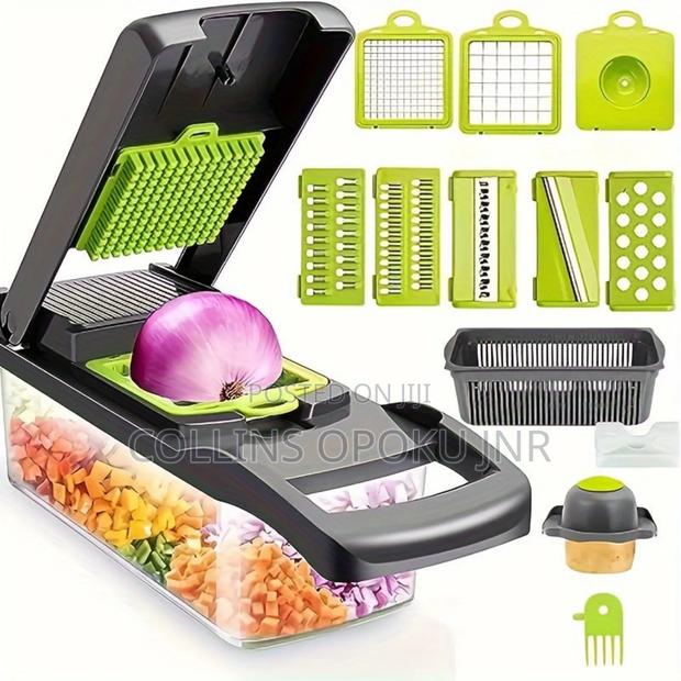 Vegetable Slicer 16pcs Hand Operated Vegetable Slicer, Veggie Chopper photo 2