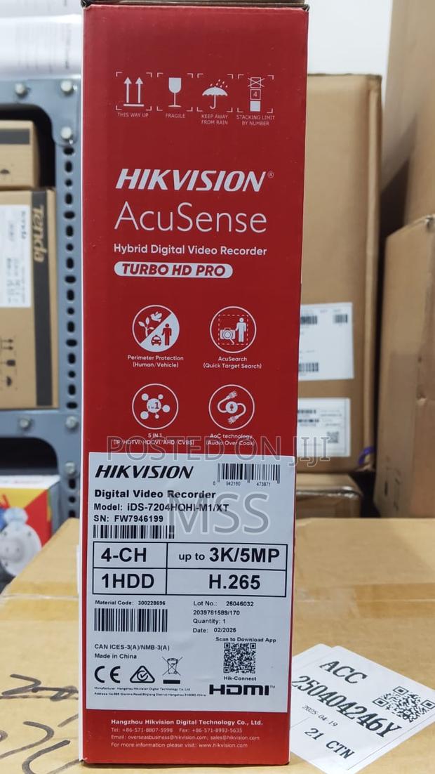 Ids-7208hqhi-M1/Xt 8-Ch 1080p 1u H.265 Acusense DVR photo 2