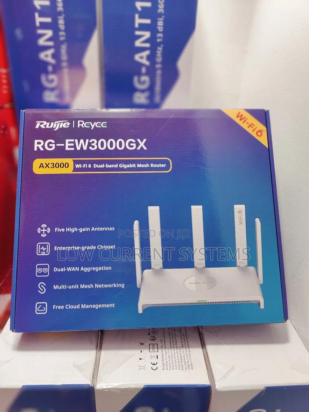 Ruijie Wifi 6 Dual-Band Gigabit Mesh Router Internet Network Ax3000 · Photo 2