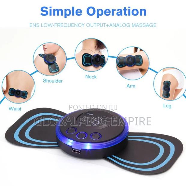 8 Mode LCD Display Neck Stretcher Back Muscle Stimulator Relief Pain photo 2