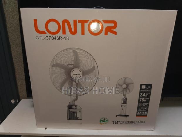 18inches Lontor Rechargeable Fan Solar Powered photo 2