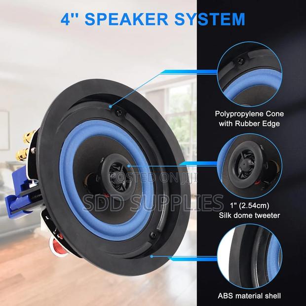 Herdio Bluetooth Ceiling Speaker Kit 600 Watts With Amplifier