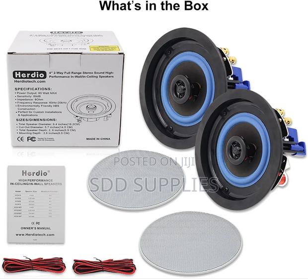 Herdio Bluetooth Ceiling Speaker Kit 600 Watts With Amplifier photo 3