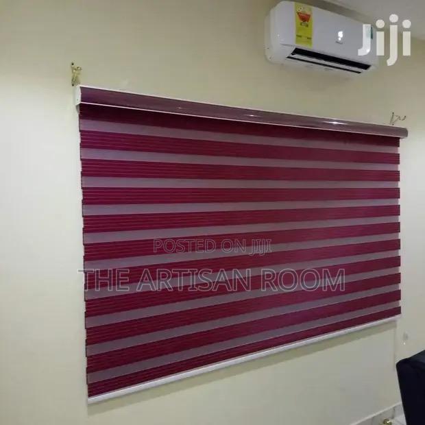 Already Made Wine Colored Window Blinds photo 2