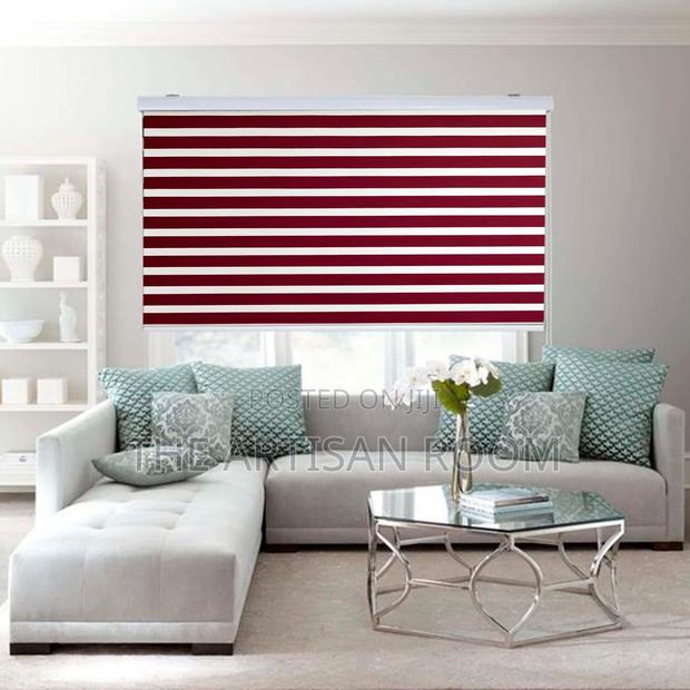 Already Made Wine Colored Window Blinds