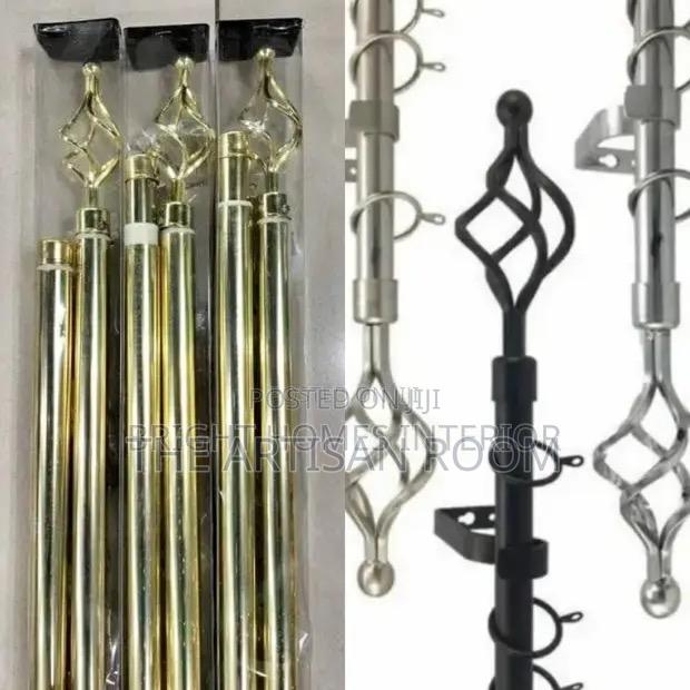 Shiny Curvy Designer Curtain Rod (Expandable) photo 2