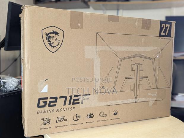 Msi G2712f 27" FHD Ips Esport Gaming Monitor, 180hz/1ms Adaptive Sync · Photo 4