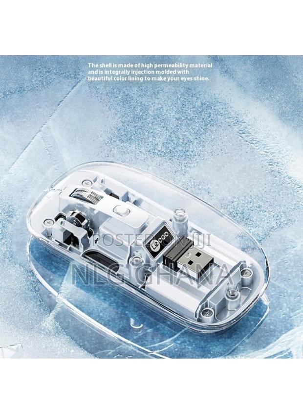 2.4g Wireless Mouse Transparent Home Office Computer Laptop. Tvx24053 photo 4