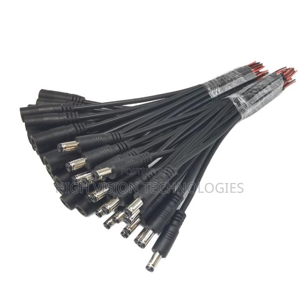 CCTV Camera Power Connectors With Cable