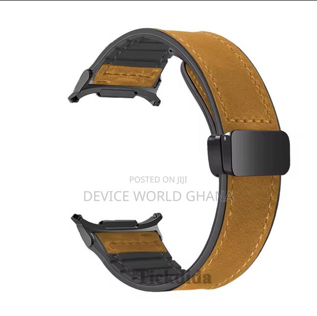 Tomi Leather Magnetic Buckle Strap For Samsung Watch Ultra