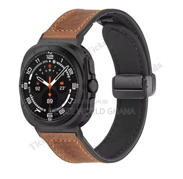 Tomi Leather Magnetic Buckle Strap For Samsung Watch Ultra photo 5