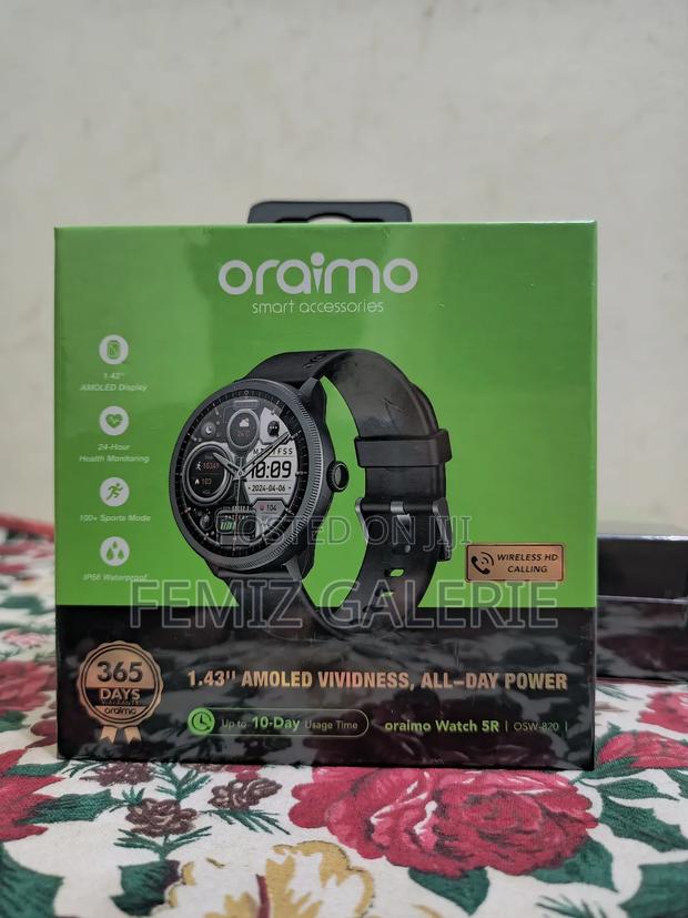 Oraimo Watch 5r 1.43'' Amoled Ip68 Smart Watch