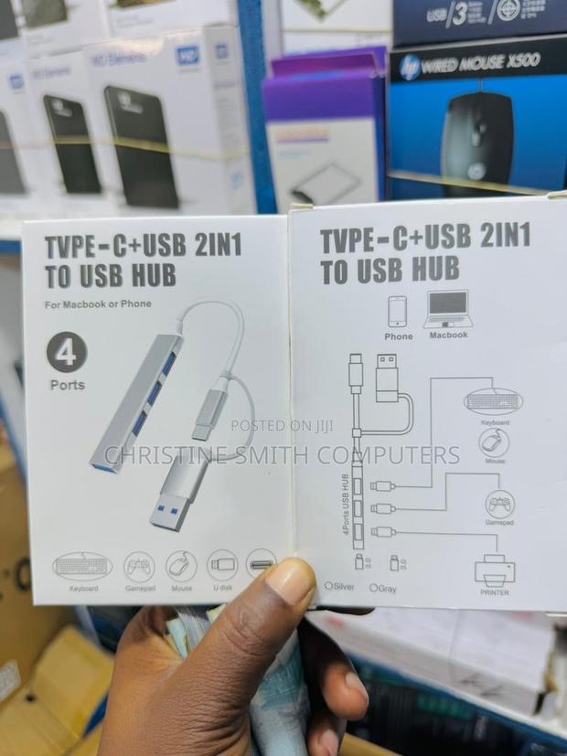 Type-C+Usb 2 in 1 to Usb Hub 4 Port photo 3