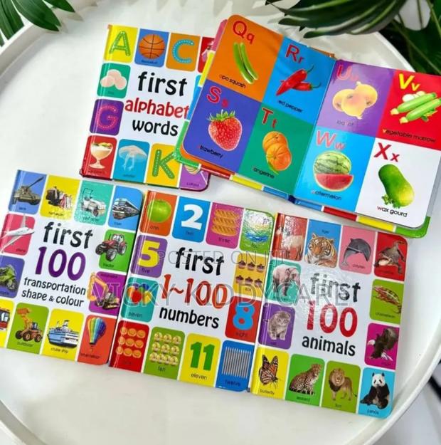 5 PCS Hard Board Books for Babies
