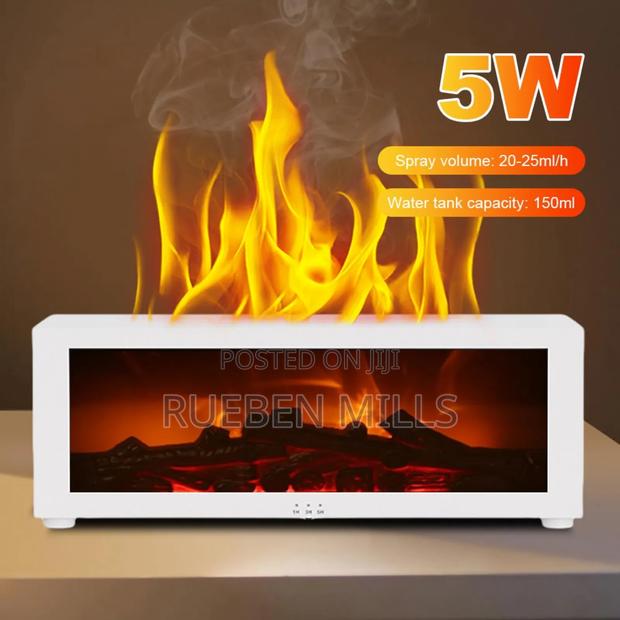 New White A4 Flame Aromatherapy Essential Oil Diffuser Machine · Photo 4