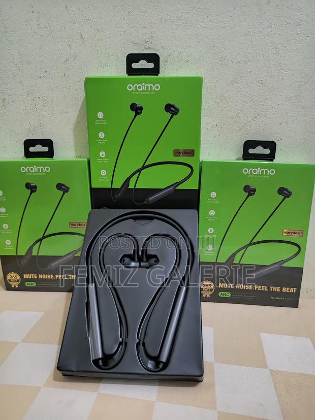 Oraimo Necklace 5 30db Noise Cancellation Call Vibration Earphones photo 5