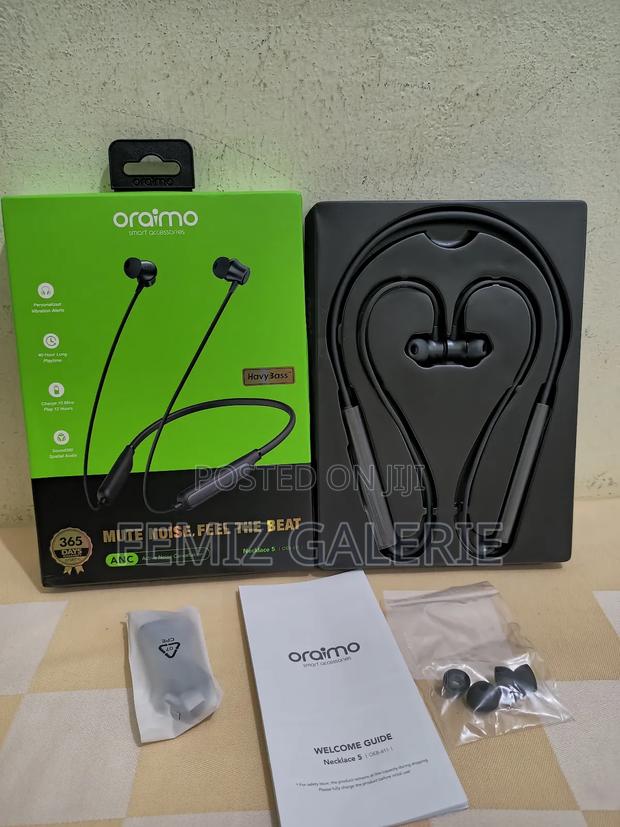 Oraimo Necklace 5 30db Noise Cancellation Call Vibration Earphones photo 7
