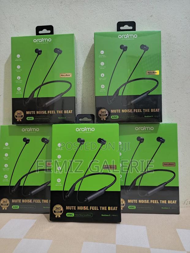 Oraimo Necklace 5 30db Noise Cancellation Call Vibration Earphones