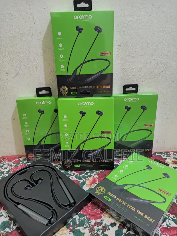 Oraimo Necklace 5 30db Noise Cancellation Call Vibration Earphones photo 5