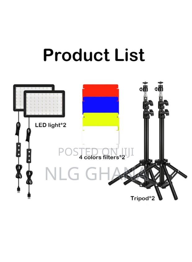 2pcs/Set Usb Video Light 70-Led Dimmable Fill. Tvx22141 · Photo 4