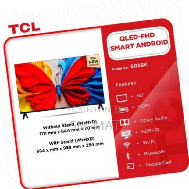 TCL 43′′ Qled FHD Smart Android Tv 43s5k · Photo 4