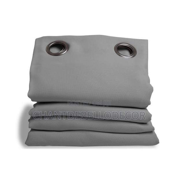 Light Grey Sunblock Curtains 300ghc 2 In 1 Without Voile photo 4