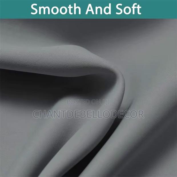 Light Grey Sunblock Curtains 300ghc 2 In 1 Without Voile photo 2