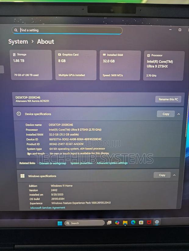 New Laptop Dell Alienware Aurora R16 32GB Intel Core Ultra 9 SSD 2T photo 4