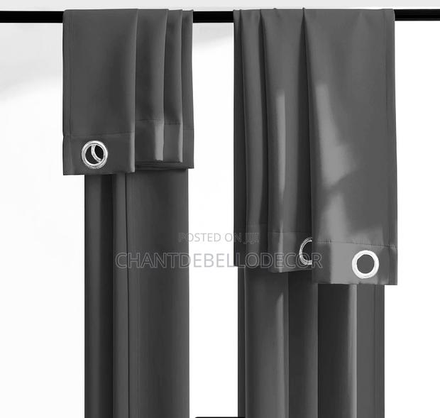 Already Made Thick Ringed Blackout Curtains 300gh photo 4