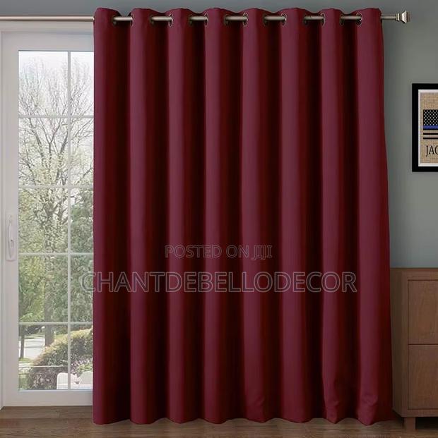 Solid Color Grommets Blackout Curtains 300ghc A Pair For Each Color photo 4
