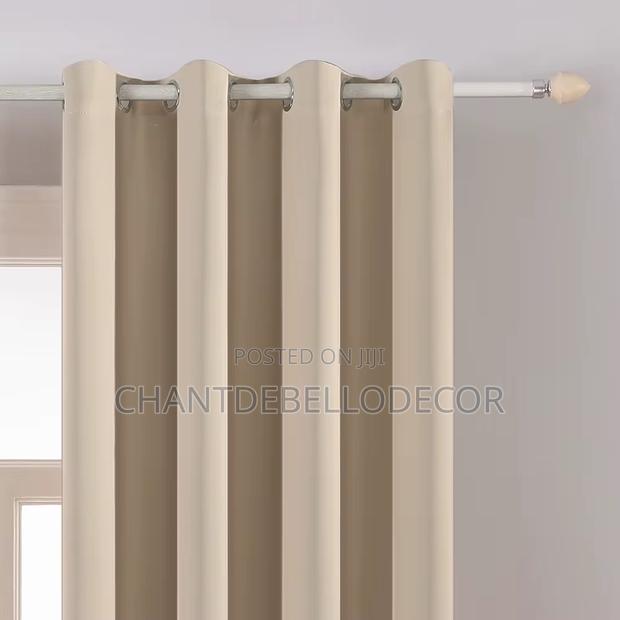 Thick Ringed Blackout Curtains 300ghc For A Pair ( Without Voile )