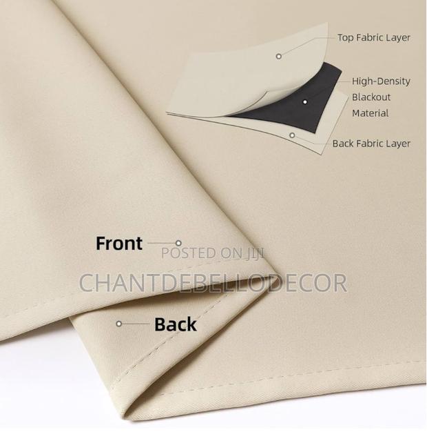 Thick Ringed Blackout Curtains 300ghc For A Pair ( Without Voile ) photo 5