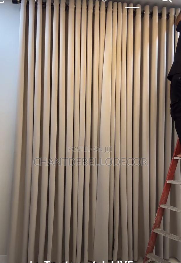 Thick Ringed Blackout Curtains 300ghc For A Pair ( Without Voile ) photo 3